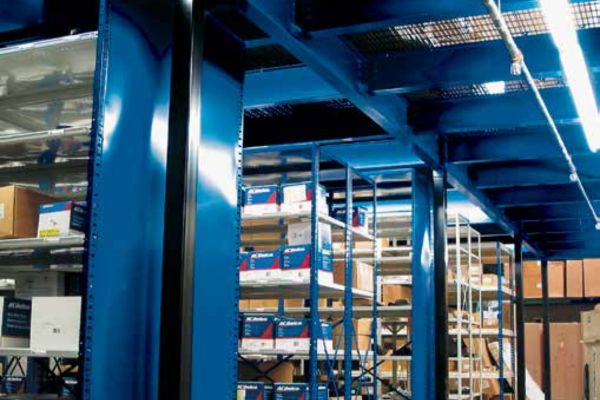 freestanding mezzanine Freestanding Mezzanine for automotive parts storage