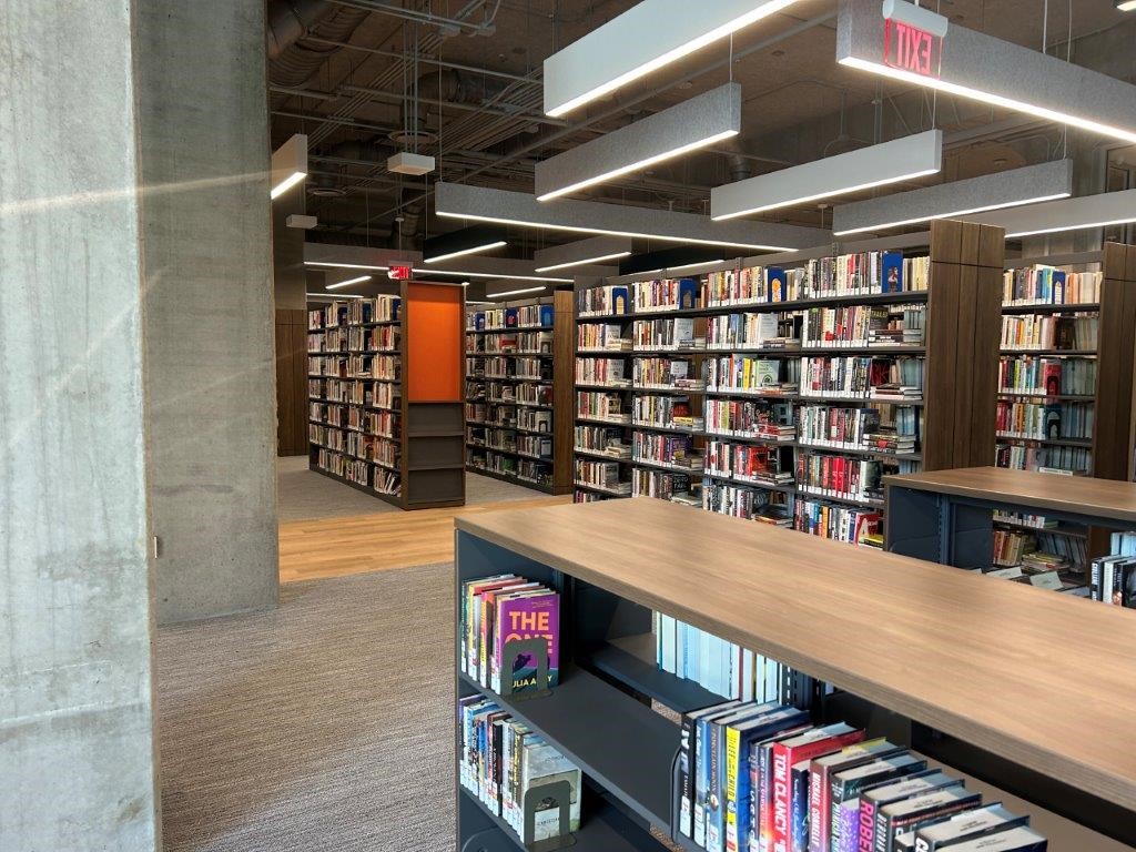 library shelving, library storage