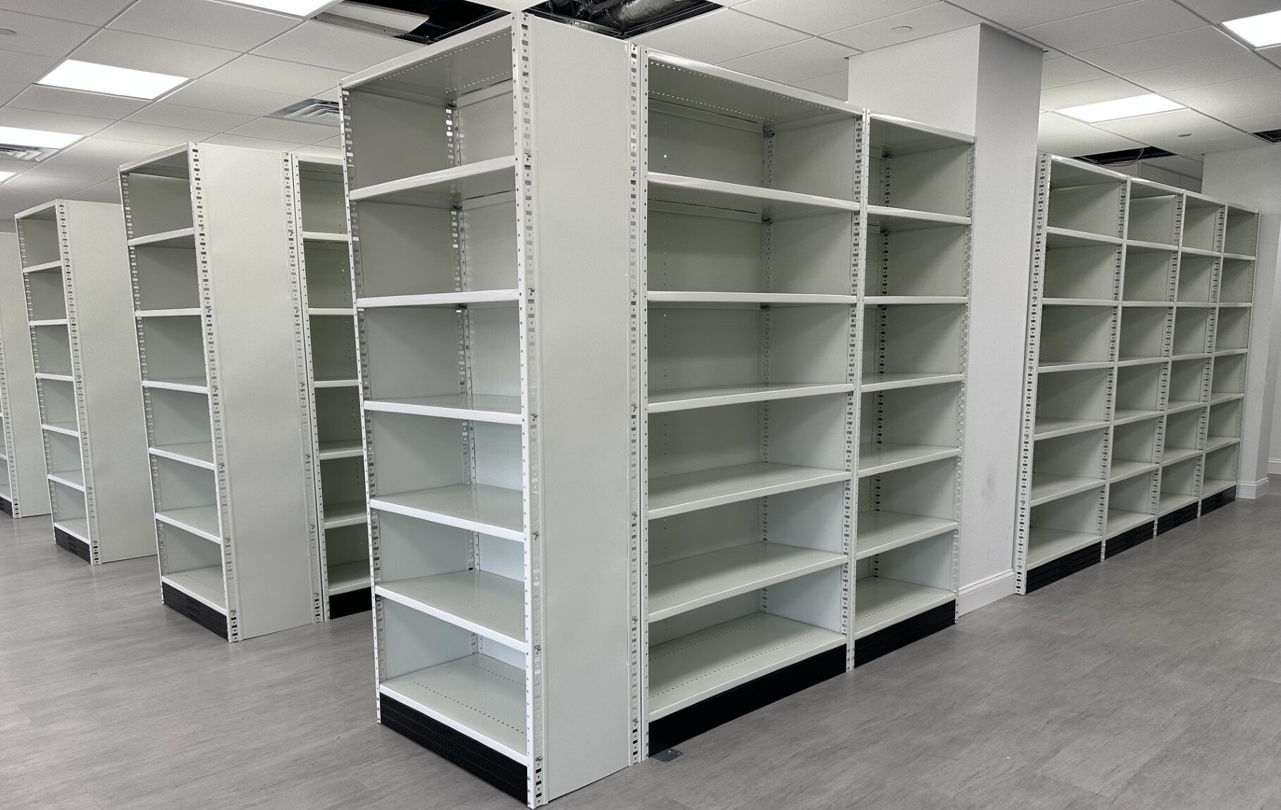 box edge, static shelving, storage procurement